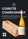 Relatiegeschenk - 1 fles  Corette Chardonnay Vin de Pays d' Oc